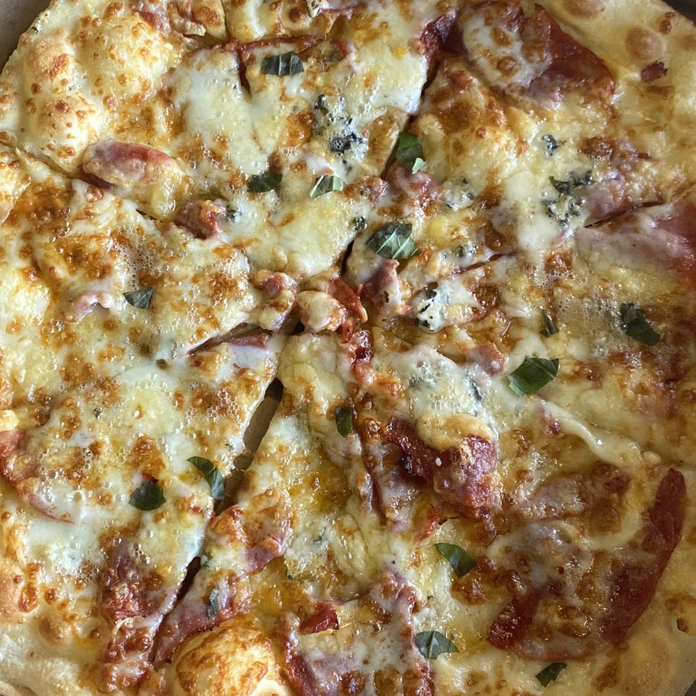 Drive Shack - Spicy Salami Pizza($14) - Golf Near Me - Raleigh, North Carolina