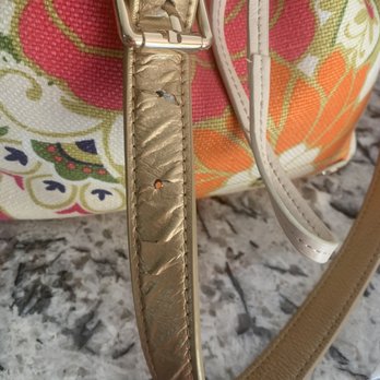 Spartina 449 - Gold straps on my Spartina bag bubbling and beginning to crack - Accessories Near Me - Charleston, South Carolina Spartina 449 - Gold straps on my Spartina bag bubbling and beginning to crack - Accessories Near Me - Charleston, South Carolina