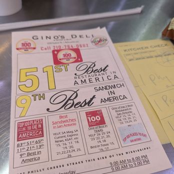 Gino's Deli Stop N Buy  - Delis Near Me - San Antonio, Texas