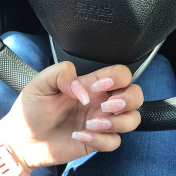 Posh Nails - Light pink glitter dip - Nail Salons Near Me - Ontario, California Posh Nails - Light pink glitter dip - Nail Salons Near Me - Ontario, California