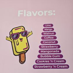 Dipping Pops - Menu