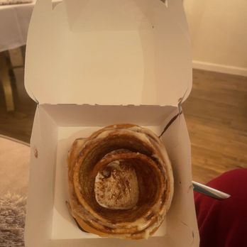 Cinnabon - It was like eating a noodle instead of a BUN. Horribly made. The ones in the mall are way better and the customer service as well! - Bakeries Near Me - Elk Grove, California