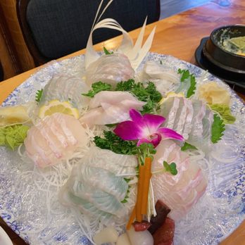 Kuni Sashimi House - Small halibut and flounder combo - Korean Near Me - Buena Park, California