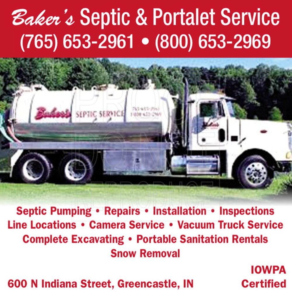 Slide of Baker's Septic Service