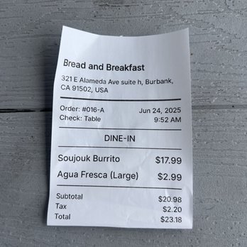 Bread & Breakfast - Burbank - Breakfast & Brunch Near Me - Burbank, California