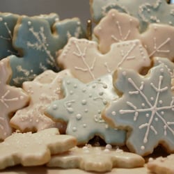 Christmas cookies - snowflakes
