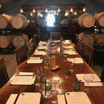 E16 Winery - Main Table Wine Cave - Wine Tasting Room Near Me - Somerset, California