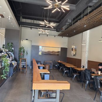 He Brews Coffee - Bar and cafe tables. - Coffee & Tea Near Me - Lynnwood, Washington