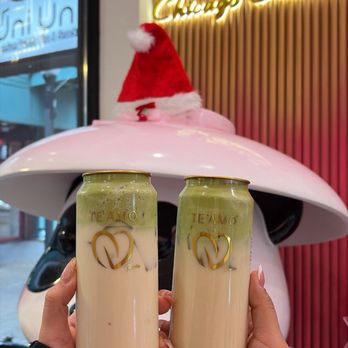 Te’amo Boba Bar - Mango Dalgona Matcha W/Boba - Bubble Tea Near Me - Chicago, Illinois