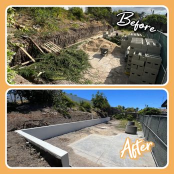 Elements Design & Build - Retaining Wall build in preperation for ADU - General Contractors Near Me - San Diego, California
