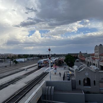Canvas Artistry - a train pulling into a station - Tacos Near Me - Albuquerque, New Mexico