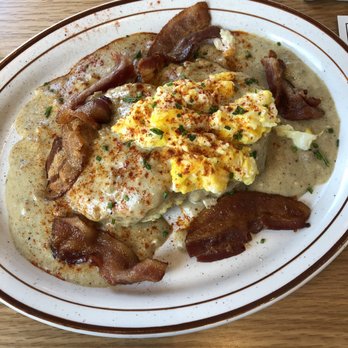 Pine State Biscuits - Reno - The Moneyball with bacon, egg is scrambled! - Breakfast & Brunch Near Me - Reno, Nevada