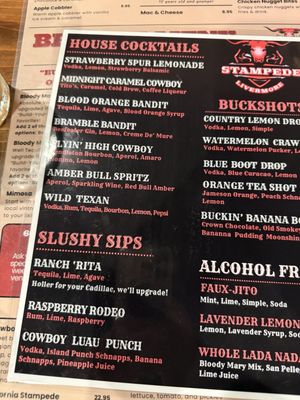 Menu photo 2 Stampede Livermore, CA