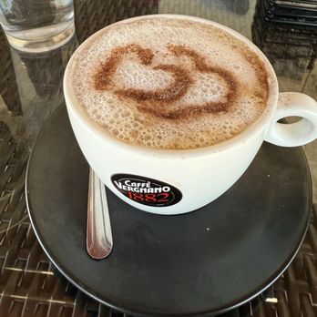 Creme de La Crepe - Lavender latte with Almond Milk - Creperies Near Me - Huntington Beach, California