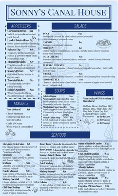 Menu photo 1 Sonny's Canal House Baldwin, NY Menu photo 1 Sonny's Canal House Baldwin, NY