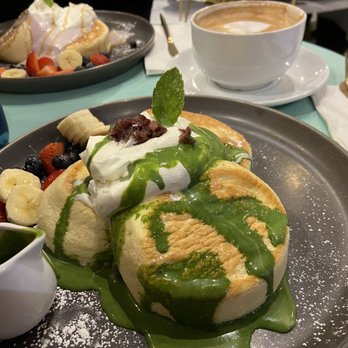 Hanabusa Cafe - Matcha Pancake - Pancakes Near Me - Chicago, Illinois Hanabusa Cafe - Matcha Pancake - Pancakes Near Me - Chicago, Illinois
