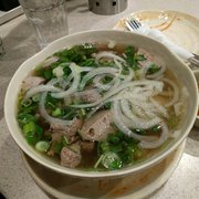 Photo of Thuan Kieu Noodle & Grill - Irvine, CA, United States. TK Pho w/ Beef Filet, Brisket, and Tendon (Pho Dac Biet) + meatballs (extra 0.50 cents)