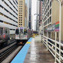 CTA - State/Lake - First snow of the season