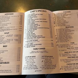Spring Garden Restaurant - Menu oct23