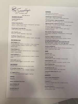 Menu photo 5 Smashley's Burger Bar North Charleston, SC Menu photo 5 Smashley's Burger Bar North Charleston, SC