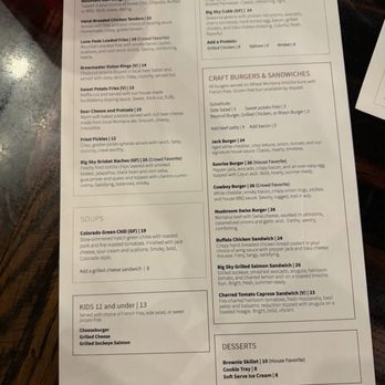 Montana Jack - Menu - Burgers Near Me - Big Sky, Montana