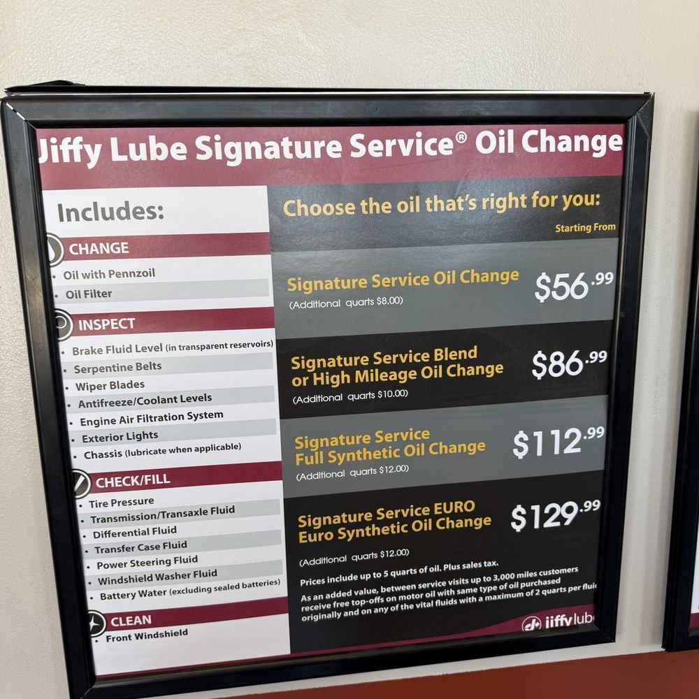 Jiffy Lube - Prices - Oil Change Stations Near Me - Santa Clara, California Jiffy Lube - Prices - Oil Change Stations Near Me - Santa Clara, California