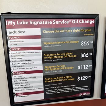 Jiffy Lube - Prices - Oil Change Stations Near Me - Santa Clara, California Jiffy Lube - Prices - Oil Change Stations Near Me - Santa Clara, California