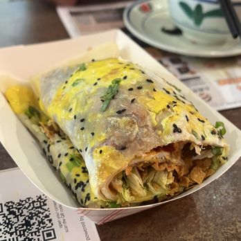 Auntie Qiu Kitchen - Beef egg pancake - Dim Sum Near Me - Alhambra, California Auntie Qiu Kitchen - Beef egg pancake - Dim Sum Near Me - Alhambra, California