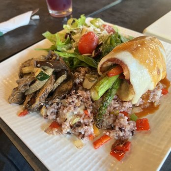 Bon Cafe Et Restaurant - Stuffed chipotle Chicken dinner special. Amazing !!! - Cafes Near Me - Sunnyside, New York
