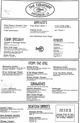Menu photo 2 The Fish House Monroe, LA