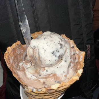Lloyd's Of Avalon - Double scoop, fresh waffle cone, cookies & cream and peanut butter cup - Candy Stores Near Me - Avalon, California Lloyd's Of Avalon - Double scoop, fresh waffle cone, cookies & cream and peanut butter cup - Candy Stores Near Me - Avalon, California