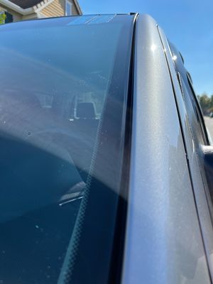 Photo of Autoshield - Sacramento, CA, US. Clean install with new rubber channel. Note, this is not a seal. It is intended to channel water.