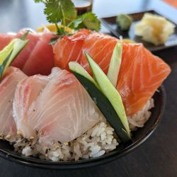 Orange Roll & Sushi - Chirashi bowl, rice was a bit too oily