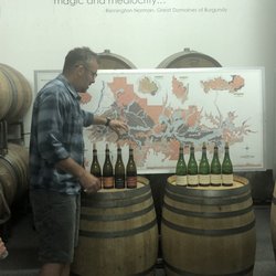 Ken explaining where the wine comes from.