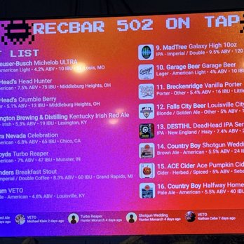 Recbar - 8/14/26 - Bars Near Me - Louisville, Kentucky Recbar - 8/14/26 - Bars Near Me - Louisville, Kentucky