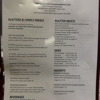 Donnie's Barbecue - Menu (January 2026) - Food Trucks Near Me - Virginia Beach, Virginia Donnie's Barbecue - Menu (January 2026) - Food Trucks Near Me - Virginia Beach, Virginia