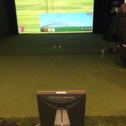 Seth Dichard Golf Schools - Trackman units at the Seth Dichard Golf Center in Canton, MA