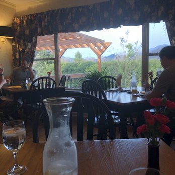 Brookside Mountain Mist Inn B&B - View from the dining room. - Bed & Breakfast Near Me - Waynesville, North Carolina Brookside Mountain Mist Inn B&B - View from the dining room. - Bed & Breakfast Near Me - Waynesville, North Carolina