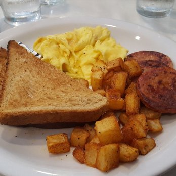 Aloha Kitchen - 2 eggs scrambled with potatoes and Portuguese sausage - Breakfast & Brunch Near Me - Honolulu, Hawaii Aloha Kitchen - 2 eggs scrambled with potatoes and Portuguese sausage - Breakfast & Brunch Near Me - Honolulu, Hawaii