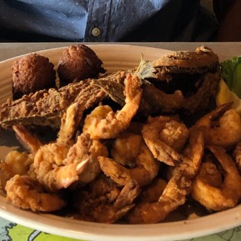 The Fish Dock - Sea Bass and Shrimp Dinner. - Seafood Near Me - Townsend, Georgia The Fish Dock - Sea Bass and Shrimp Dinner. - Seafood Near Me - Townsend, Georgia