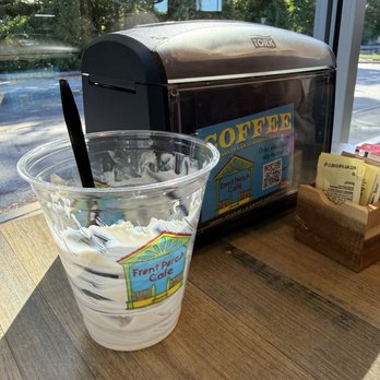 Front Porch Cafe - Half cup of yogurt $9.00. - Desserts Near Me - Kitty Hawk, North Carolina
