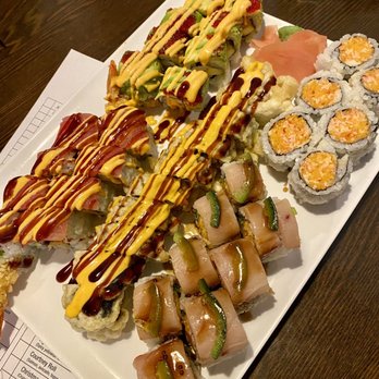 Ginza - a platter of sushi and rolls - Sushi Bars Near Me - Lancaster, Pennsylvania