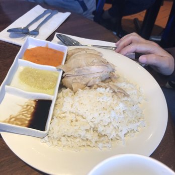 Savoy Kitchen - Hainan chicken rice plate without salad - Asian Fusion Near Me - Alhambra, California Savoy Kitchen - Hainan chicken rice plate without salad - Asian Fusion Near Me - Alhambra, California