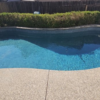 North Star Pools Plastering - After, with Tropics Blue mini pebble - Pool & Hot Tub Service Near Me - Sacramento, California