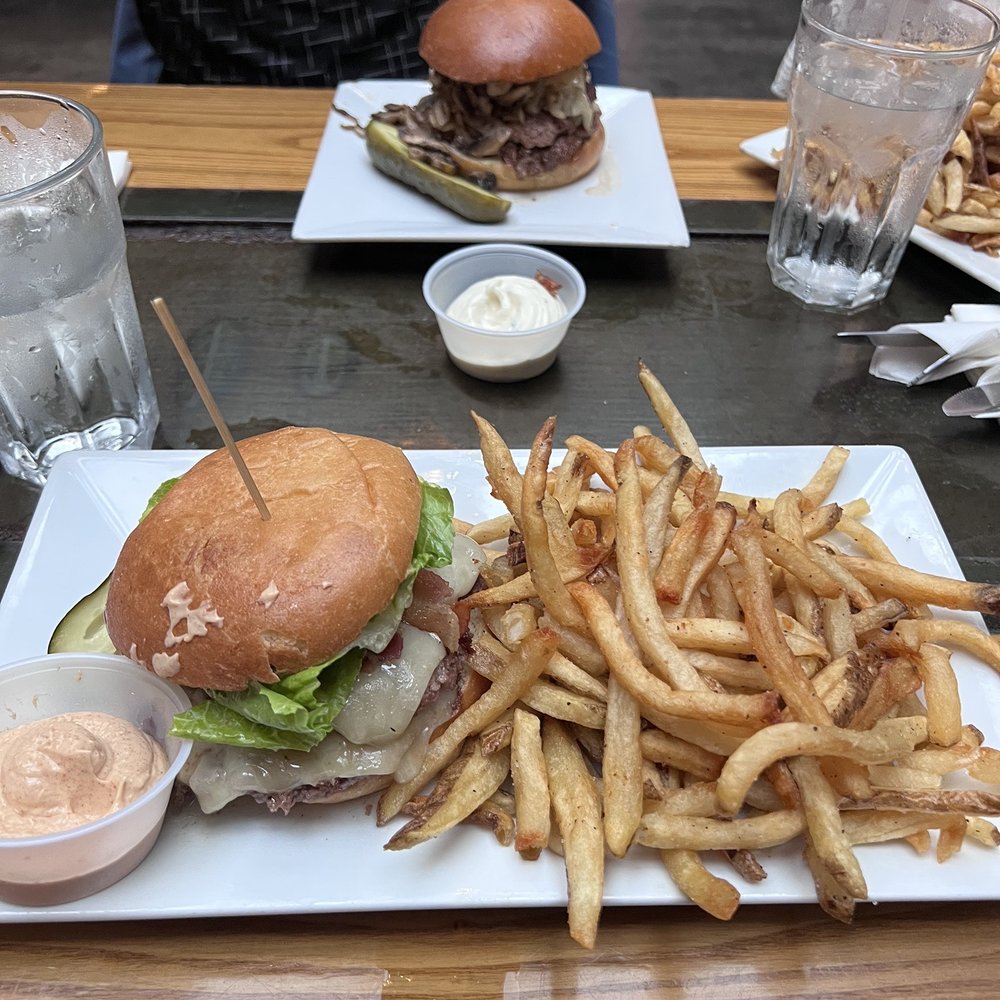 Butterfly Burger with fries Butterfly Burger with fries