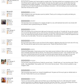 40 East Service Center - Other postive reviews not shown for some reason. - Auto Repair Near Me - Silver Springs, Florida 40 East Service Center - Other postive reviews not shown for some reason. - Auto Repair Near Me - Silver Springs, Florida