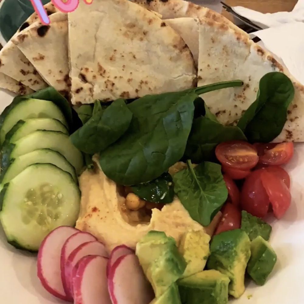Tosti Cafe & Kitchen - Hummus salad with warm pitA - Coffee & Tea Near Me - Hoboken, New Jersey Tosti Cafe & Kitchen - Hummus salad with warm pitA - Coffee & Tea Near Me - Hoboken, New Jersey