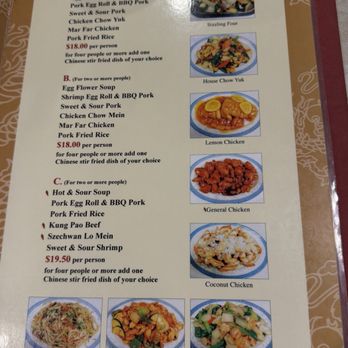King Wah Restaurant & Lounge - menu page4of8 [ABC Family Style Dinners] - New American Near Me - Klamath Falls, Oregon