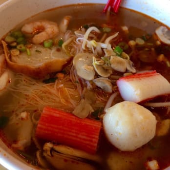 Noodle World - Seafood Tom Yum Soup - $7.95 - Chinese Near Me - Alhambra, California Noodle World - Seafood Tom Yum Soup - $7.95 - Chinese Near Me - Alhambra, California