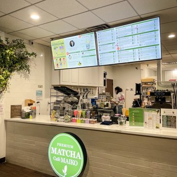 Matcha Cafe Maiko - Counter and menu Jan2023 - Ice Cream & Frozen Yogurt Near Me - Fort Lee, New Jersey Matcha Cafe Maiko - Counter and menu Jan2023 - Ice Cream & Frozen Yogurt Near Me - Fort Lee, New Jersey